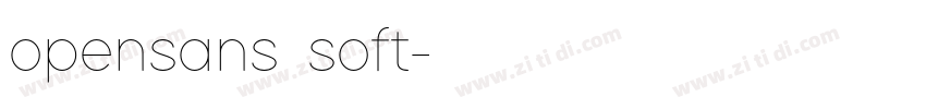 opensans soft字体转换